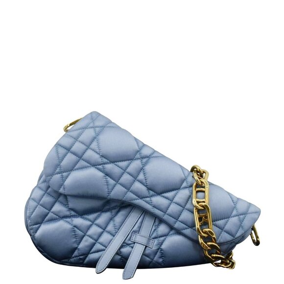 Christian Dior  x ERL Micro Venice Saddle Nylon Crossbody Bag Light Blue - Picture 1 of 16